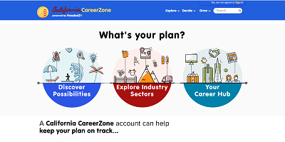 www.cacareerzone.org - compare career options, employment options, related training
