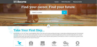 www.learnhowtobecome.org - engaging career information linked to college programs