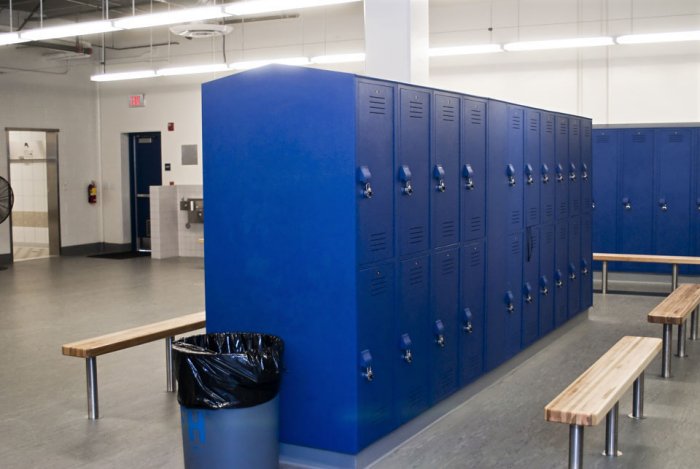 Locker room