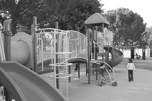 children enjoying the CDC jungle gym