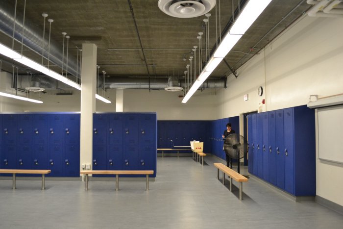 Locker room