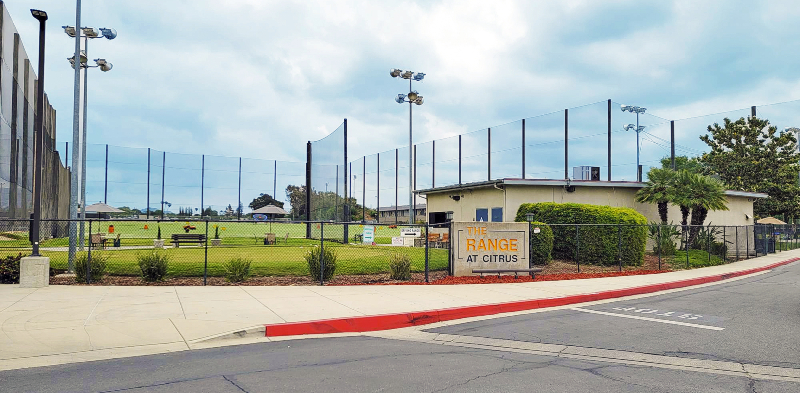 approching The Range at Citrus from the Citrus Avenue entrance