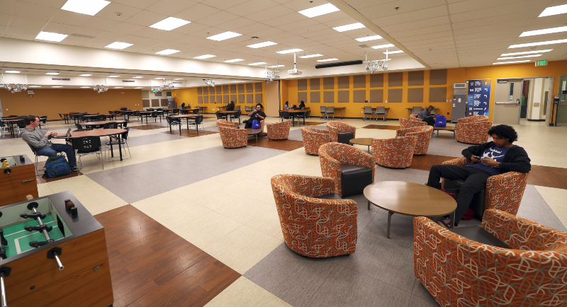 wide angle view of the Campus Center