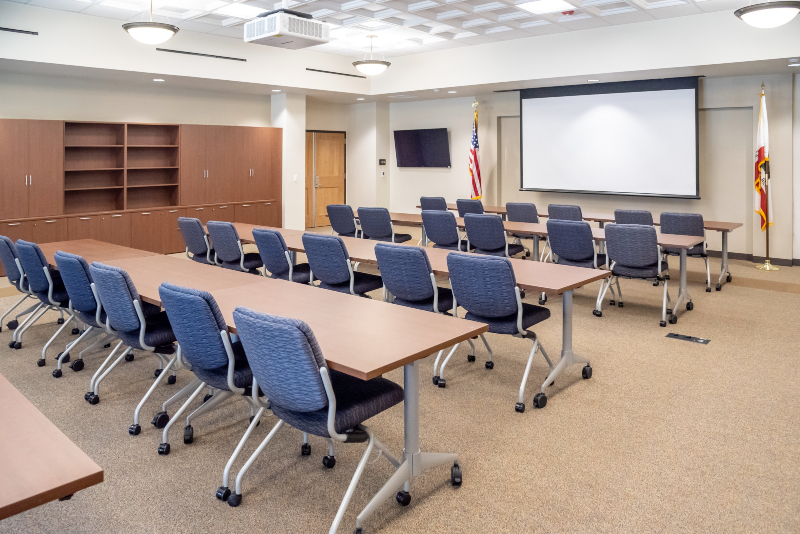one of the meeting rooms in Hayden Hall