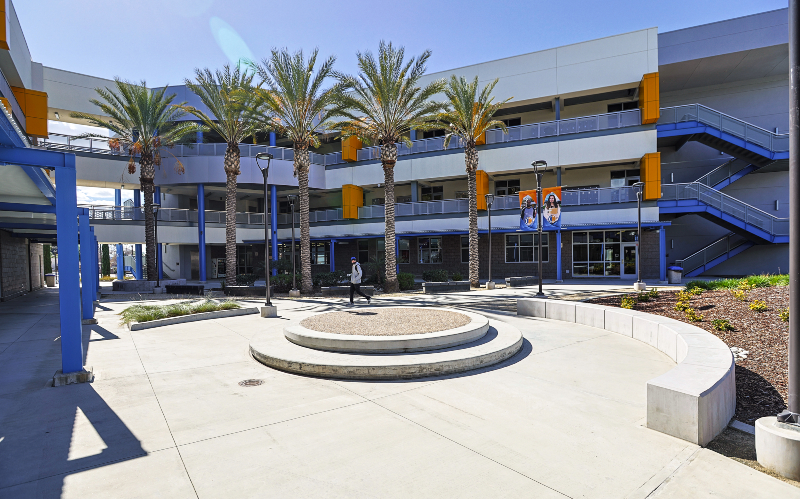another view of the Visual Arts Building forecourt