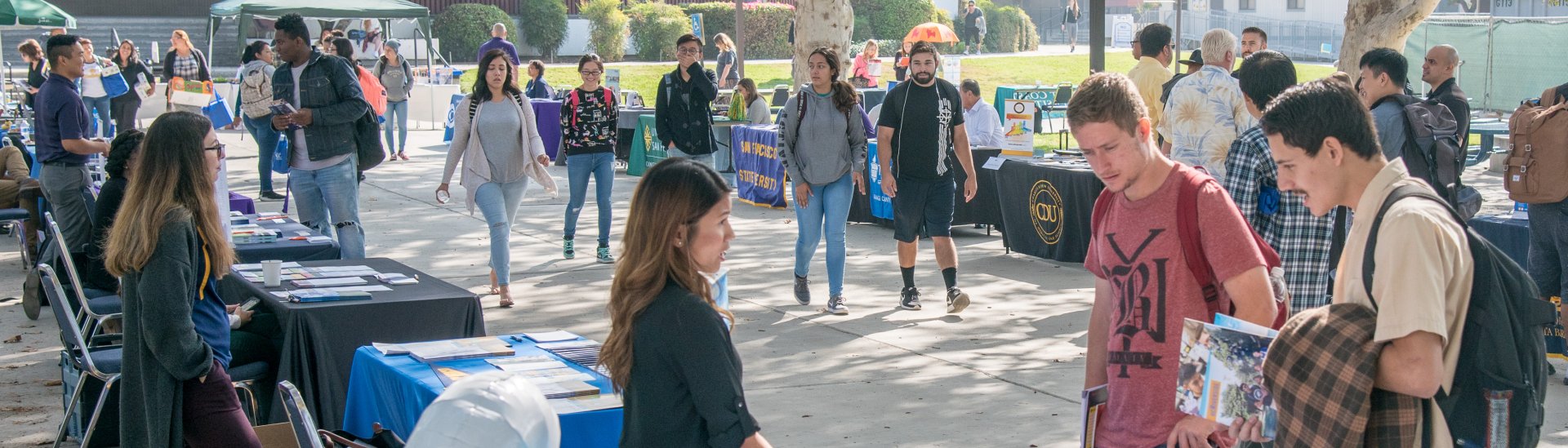 Campus Center Mall during a Career Fair