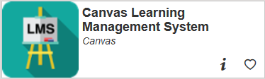image of the canvas button which appears on the student portal