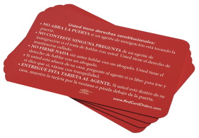 image of a stack of ILRC Red Cards