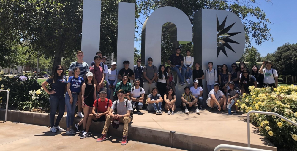 Summer Bridge group photo at UC Riverside