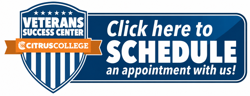 Click here to schedule an appointment with a Veterans Success Center representative Veterans Success Center appointment scheduling button
