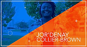 Jor'Denay Collier-Brown splash screen from her student success YouTube video