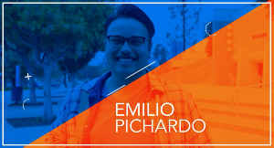 Opening screen of Emilio Pichardo's student success YouTube video