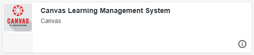 Image of the canvas tab or button which appears on the student portal