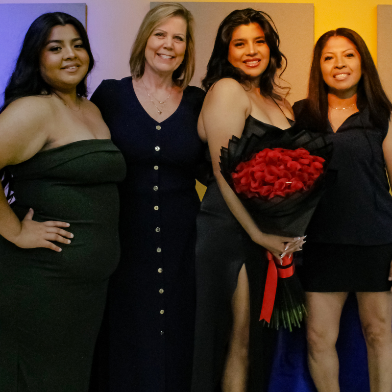 Daisy Carmona, RDA Program Coordinator Dawn Brewster, Jeniffer Carmona-Solis and Olga Solis.