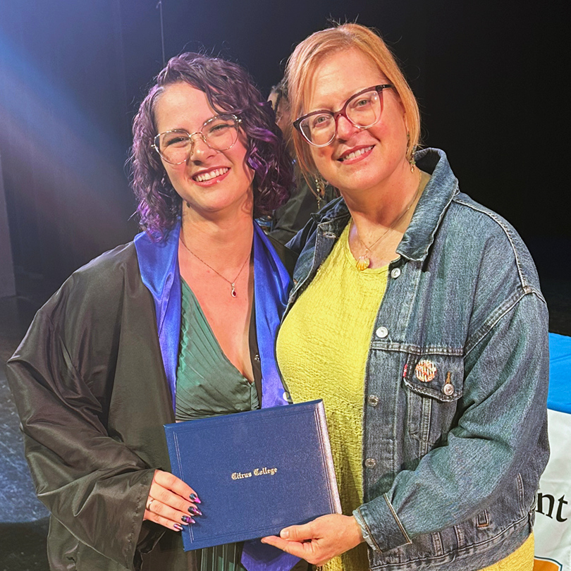 Katie Stolo and instructor Ann Everett