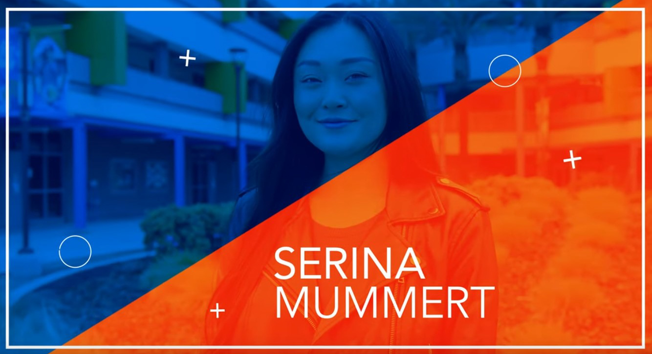 splash screen of Serina Mummert's video interniew on YouTube