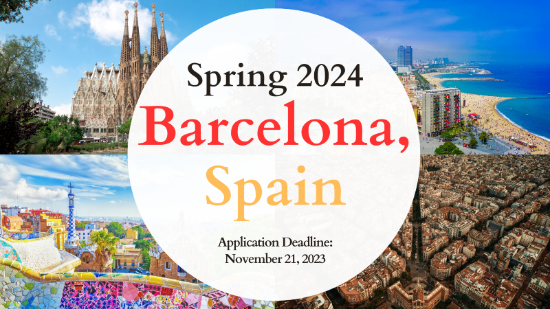 Click here to access information for Barcelona for spring 2024