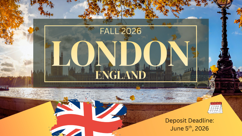 Image of London Fall 2026 Deposit Deadline June 10 2026