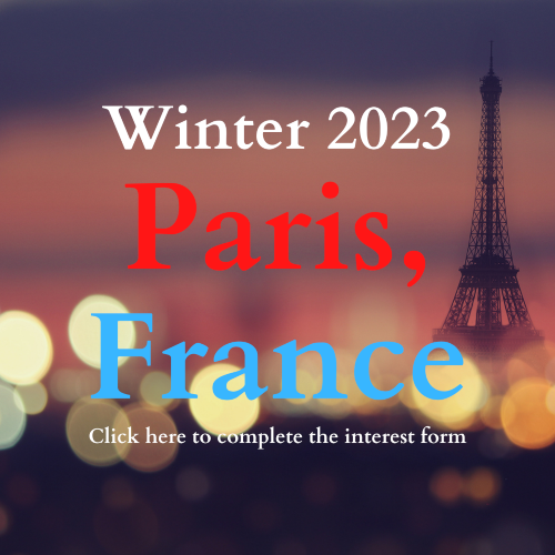 Click here to access information for Paris France for winter 2023