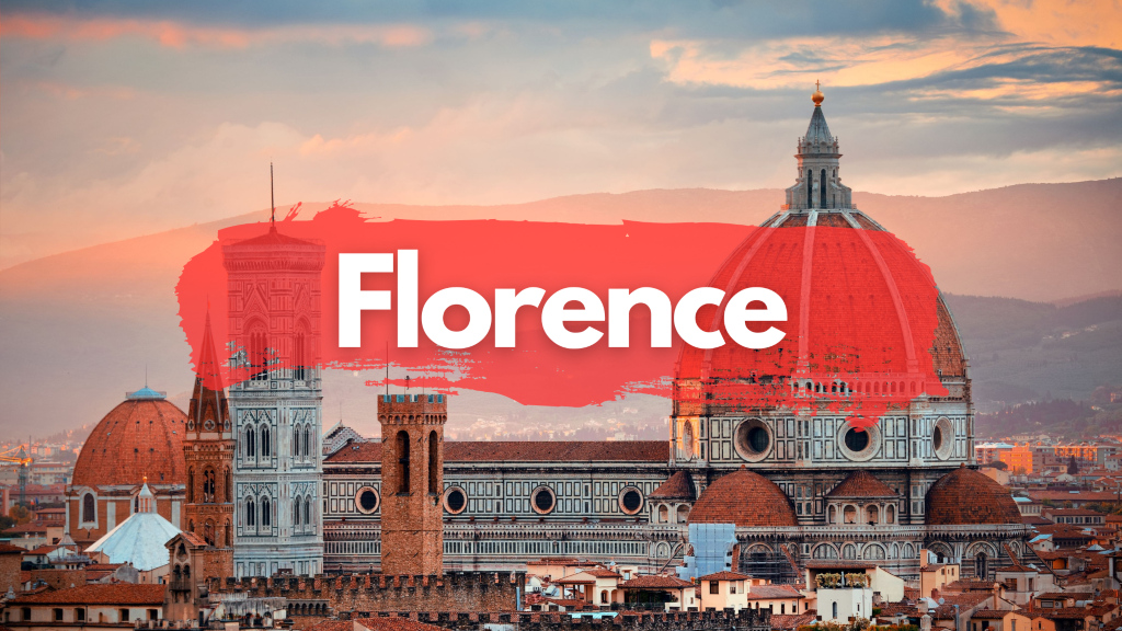 collage of photos of Florence, Italy