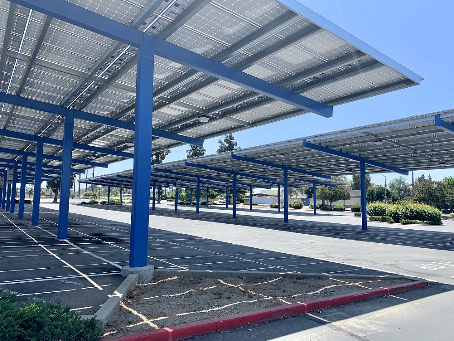 Solar Parking Project - looking north west to south east