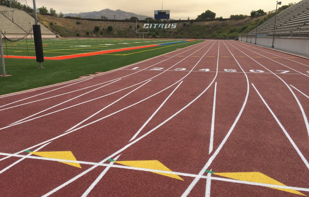 New stadium track