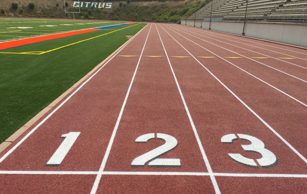 New stadium track