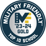 Military Friendly Top Ten badge